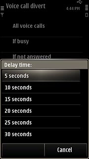 Press the required period.The request is sent.