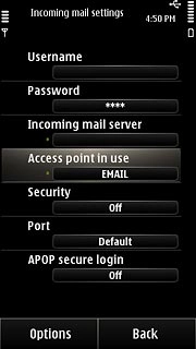 Press Access point in use.