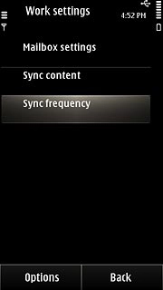 Press Sync frequency.