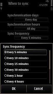 Press the required period.