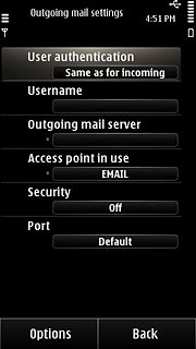 Press User authentication.
