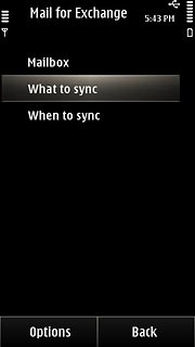 Press What to sync.