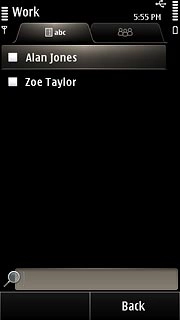 Press the required contacts.