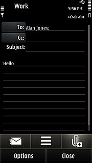 Press the attachment icon.