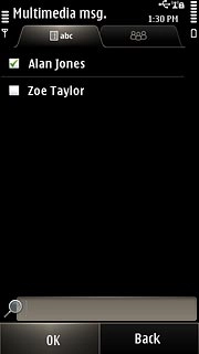 Press OK.Write the text for your picture message.