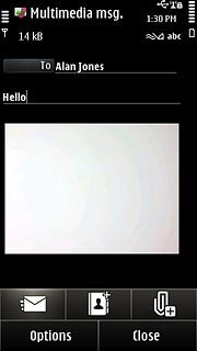 Press the send icon.