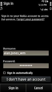Press Sign in automatically to turn the function on or off.
