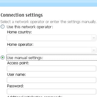 Select the field below Access point.Key in vfinternet.au