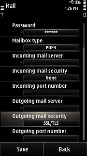 Press Outgoing mail security.