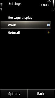 Press the required email account.