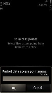 Key in live.vodafone.com Press OK.