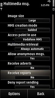 Press Receive reports.