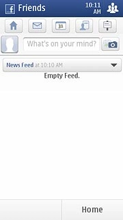 Press the friends icon.