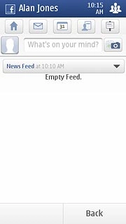Press the messages icon.Press the required message.