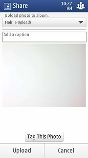 If required, press Add a caption to add text to the picture.Write the text.