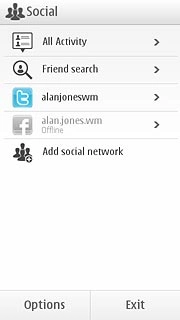 If required, press the Twitter icon.Follow these instructions to use Twitter.