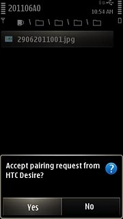 Press Yes to accept.