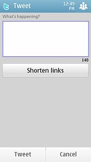 Press the field and key in the required status update.