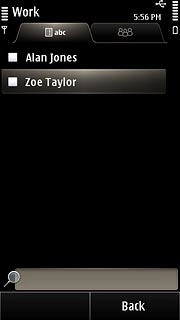 Press the required contacts.