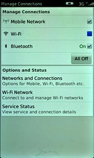 Press Wi-Fi to turn on Wi-Fi.