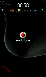 The flight mode icon shows that flight mode is turned on.Further information:Turn flight mode on or off