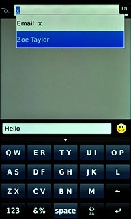 Press the required contact.