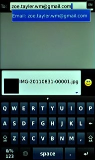 A picture message containing the picture or video clip is created.Key in the first letters of the required contact.Matching contacts are displayed.Press the required contact.