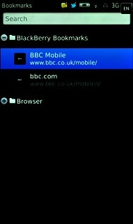 Press the required bookmark.