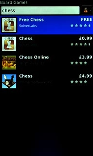 Press the required application.