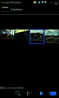 Press and hold the required picture or the required video clip until a pop-up menu is displayed.