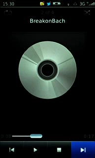 To go to the next audio file:Press arrow right.