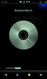 Press the shuffle icon.Depending on the current setting, the function is turned on or off.