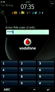 Key in your PIN and press Enter.