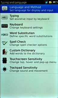 Press Language and Method.