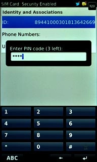 Key in your PIN and press Enter.