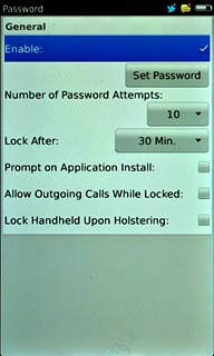 When the box next to the menu item is ticked (V), the function is turned on.