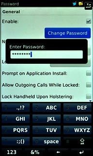 Key in the current phone lock code and press Enter.