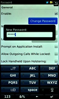 Key in a new phone lock code and press Enter.
