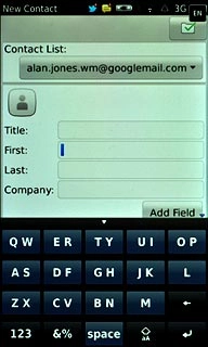 Press the field next to First and key in the required first name.