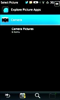 To take a new picture:Press Camera.