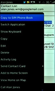 Press Copy to SIM Phone Book.