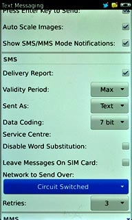 Press Network To Send Over.
