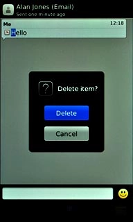Press Delete to confirm.