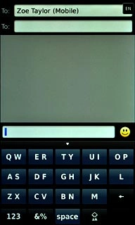 Press the text input field.Write the text for your picture message.