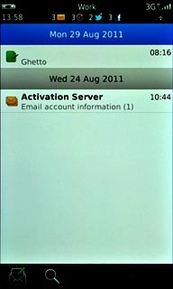 Press the new message icon.