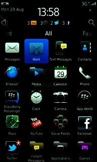 Press the required email account.