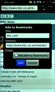 Press Add to save the bookmark.