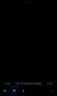 Press the stop icon to save the video clip.
