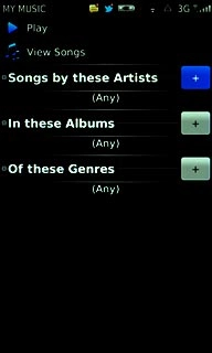 Press + next to Songs by these Artists, In these Albums or Of these Genres.Press the required artist, album or genre.