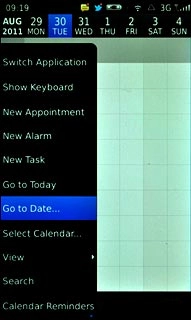 Press Go To Date....